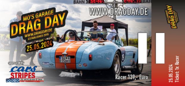 DRAG DAY Anmeldung zum Fun-Race + 4 Insassen 2024