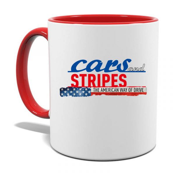 Cars& Stripes Cup - the American Way of Drive I red