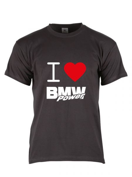 BMW Power T-Shirt I Love BMW